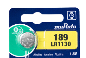ΜΠΑΤΑΡΙΑ MURATA 1.5v LR1130/390 (Καρτέλα 5τεμ. / Τιμή τεμαχίου)