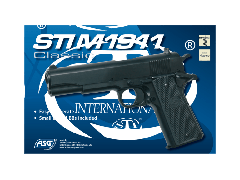 ΠΙΣΤΟΛΙ SOFT SPRING, ASG, STI M1911 Classic - Image 3