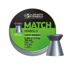 Pellets JSB MATCH DIABOLO Light Weight, 4.49mm, (0,475gr / 7.330g)