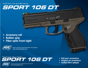 ΠΙΣΤΟΛΙ SOFT SPRING, ASG, SPORT 106 DT,BKTN - Image 2