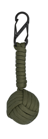 ΜΠΡΕΛΟΚ Albainox Double carabiner with paracord ball, Green