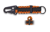 ΜΠΡΕΛΟΚ PARACORD Albainox, Barbaric, με πυρόλυθο, Orange-Black