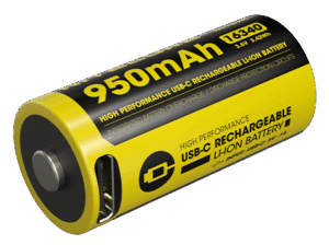 ΜΠΑΤΑΡΙΑ NITECORE 16340 / 950mAh / USB-C / NL169R (τιμή τεμαχίου)