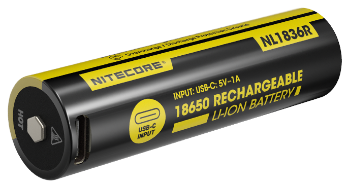ΜΠΑΤΑΡΙΑ NITECORE 18650 / 3600mAh (τιμή τεμαχίου), NL1836R