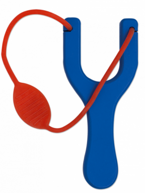 ΣΦΕΝΤΟΝΑ TOLE10 Blue wooden slingshot. Red rubber 18cm, 49001