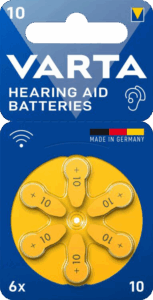 ΜΠΑΤΑΡΙΑ VARTA Aid 10 BL6- Ακουστικών 6άδα, Made in Germany