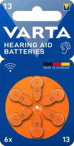 ΜΠΑΤΑΡΙΑ VARTA Aid 13 BL6- Ακουστικών 6άδα, Made in Germany
