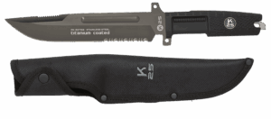 ΜΑΧΑΙΡΙ K25 tactical knife. Rubber handle. Bl.19cm, 32755