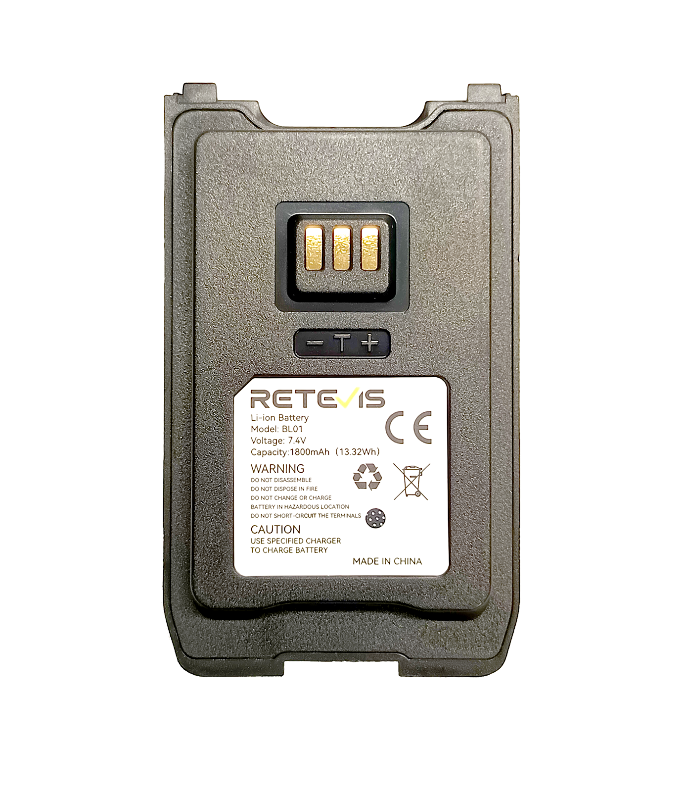 ΜΠΑΤΑΡΙΑ RETEVIS για C1, 1800ma, 7.4v, Original Rechargeable Li-ion Battery - Image 2