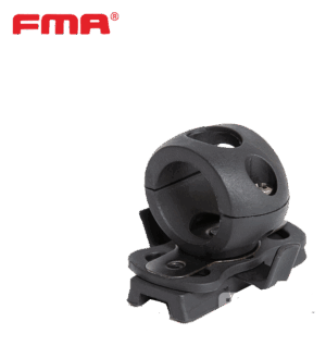Δαχτυλίδι - Βάση Φακού για Κράνος, SINGLE-CLAMP RAIL ADAPTER (1''), FMA, Black