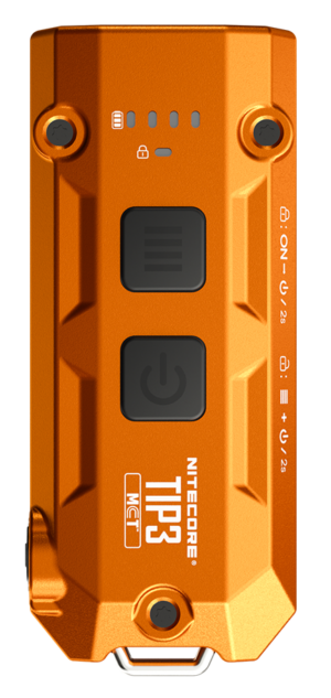 ΦΑΚΟΣ LED NITECORE TIP3, Μπρελόκ, Rechargeable, Alloy Orange
