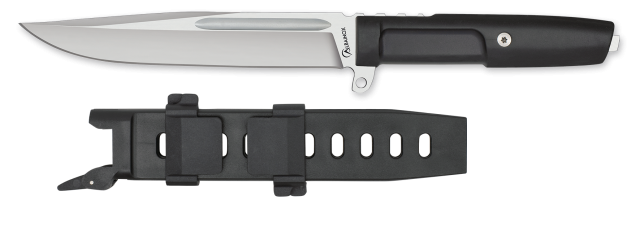 ΜΑΧΑΙΡΙ Albainox Satin tactical knife. Rubber handle. ABS, 32875