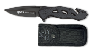 Σουγιάς K25 tactical penknife. Carbon fiber efft, 25002