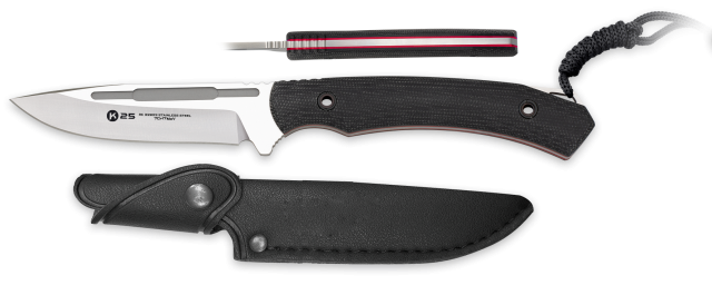 ΜΑΧΑΙΡΙ K25 micarta tactical knife. Onyx black, 32823