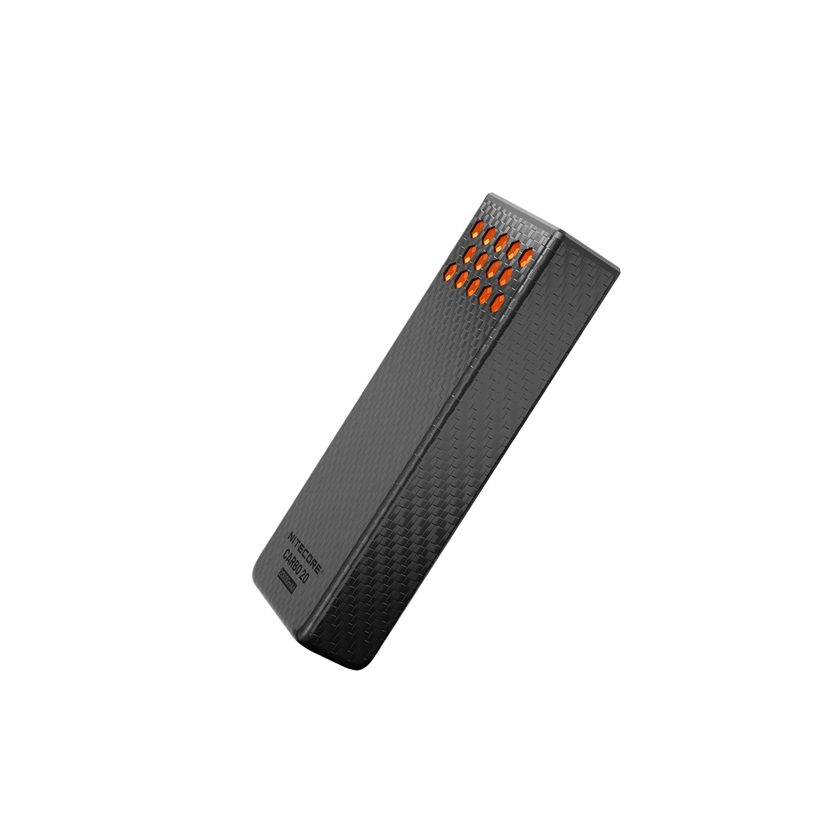 POWER BANK NITECORE CARBO 20, Carbon Fiber, Fast Charge, 65W MAX, ORANGE - Image 2