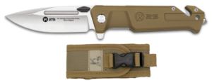 ΣΟΥΓΙΑΣ K25 penknife. TAN sation rubber. Bl.9cm, 25238