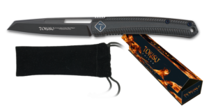 ΣΟΥΓΙΑΣ TOKISU pocket knife. Ebony. Ball bearing Bl.8cm,25289