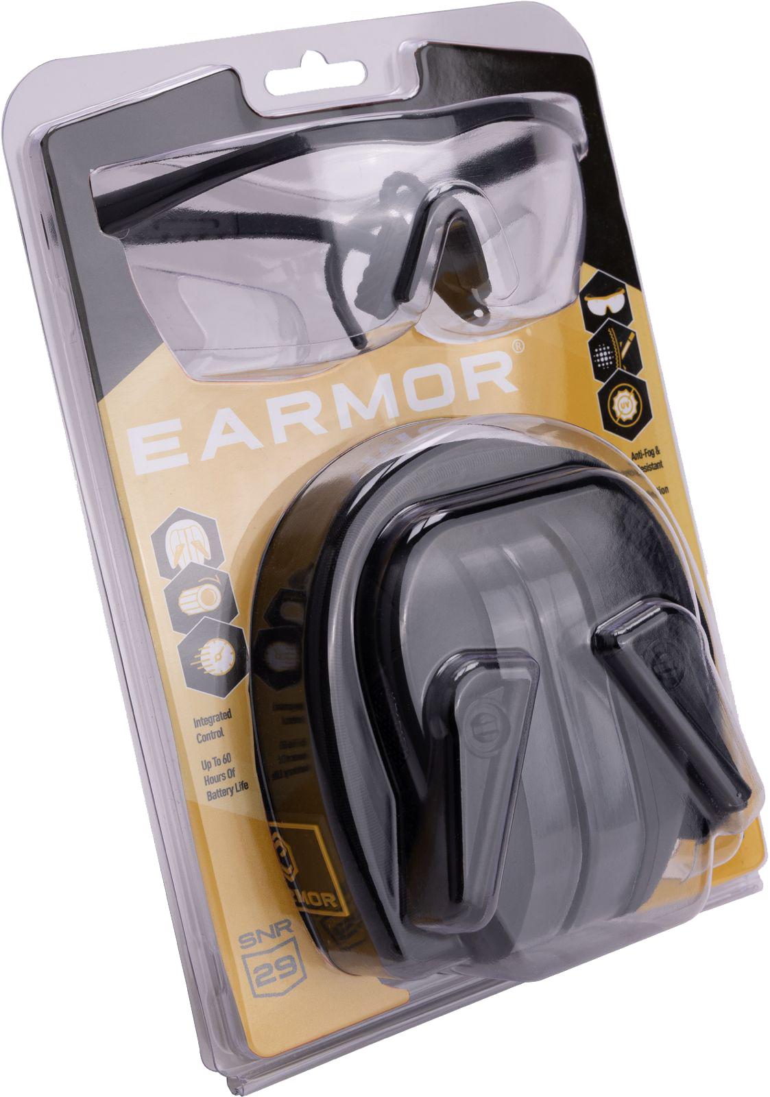 Ωτοασπίδες Ηλεκτρονικές EARMOR M300T-BK + ΓΥΑΛΙΑ G01 - Image 5
