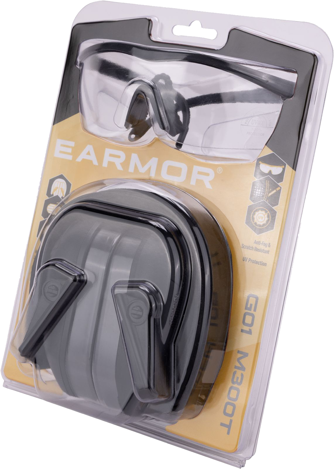 Ωτοασπίδες Ηλεκτρονικές EARMOR M300T-BK + ΓΥΑΛΙΑ G01 - Image 4