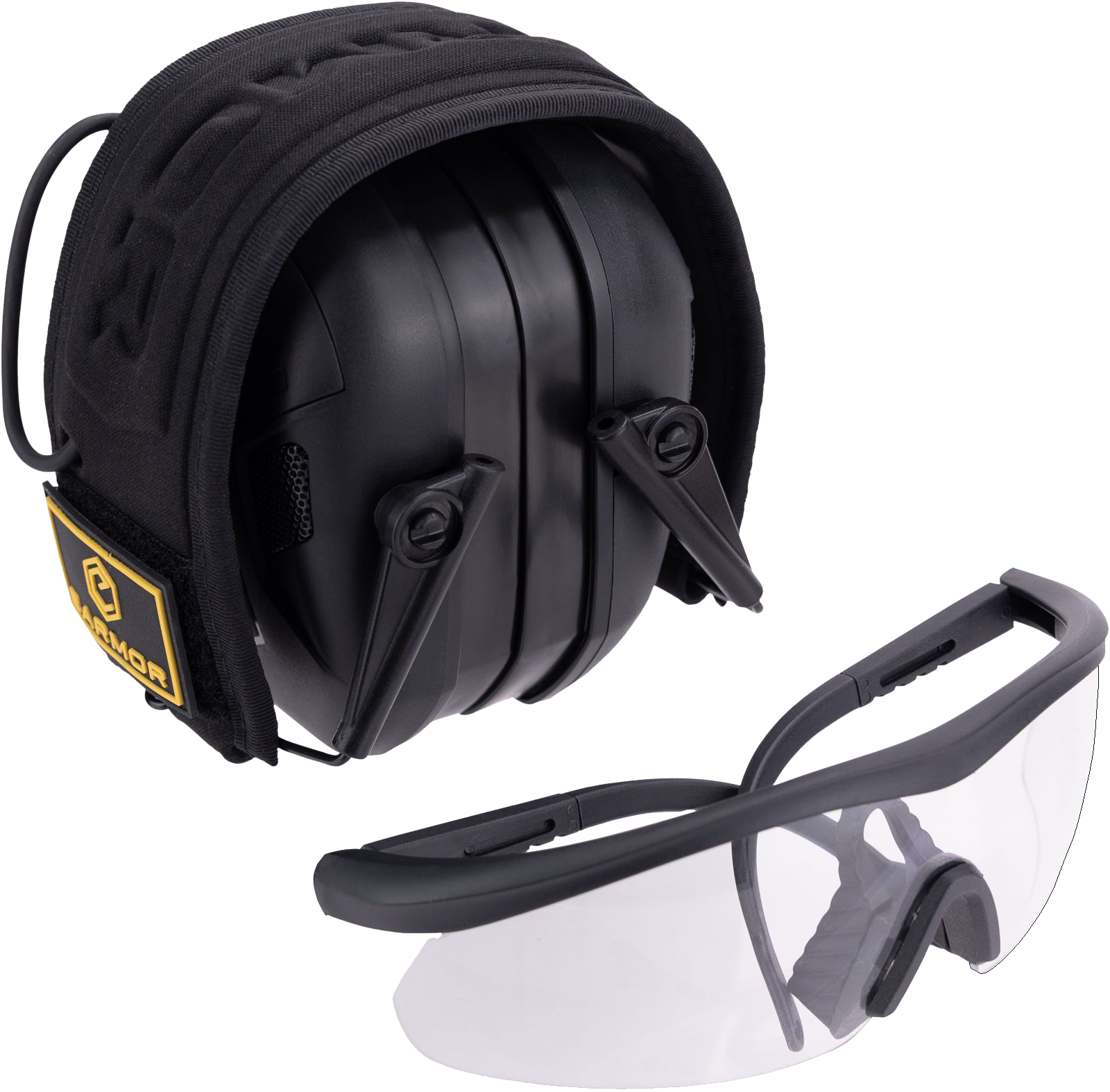 Ωτοασπίδες Ηλεκτρονικές EARMOR M300T-BK + ΓΥΑΛΙΑ G01 - Image 2