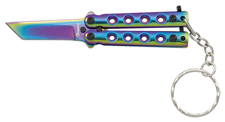 ΣΟΥΓΙΑΣ ALBAINOX, BT, Key-ring balisong. Colourful. 4 cm, 02246