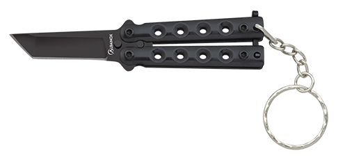 ΣΟΥΓΙΑΣ ALBAINOX, BT, Key-ring balisong. Black. 4 cm, 02247