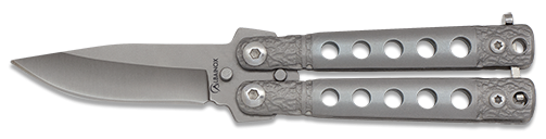ΣΟΥΓΙΑΣ ALBAINOX, BT, grey mini balisong, 02262