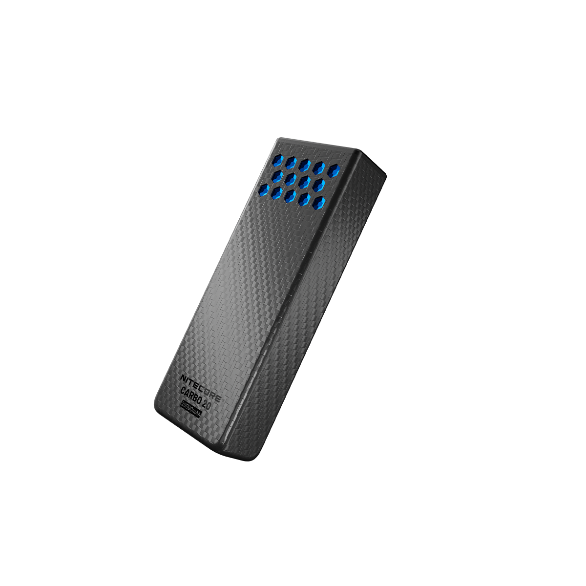 POWER BANK NITECORE CARBO 20, Carbon Fiber, Fast Charge, 65W MAX, BLUE - Image 2