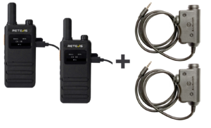 ΠΟΜΠΟΔΕΚΤΗΣ RETEVIS B63S, PMR16 + 2x M51-B63S EARMOR