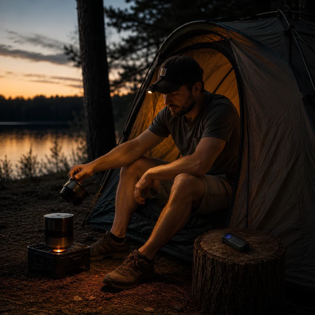 απωθητικό εντόμων εξωτερικού χώρου σε camping