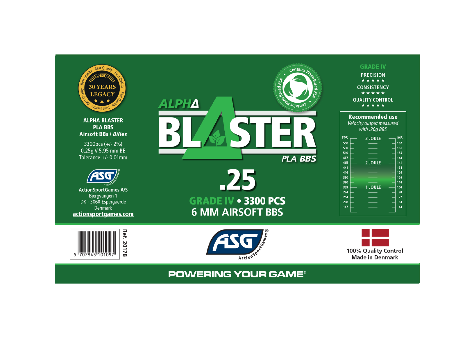 ΜΠΙΛΙΕΣ SOFT ALPHA Blaster BIO 0.25g / 3300pcs - Image 3