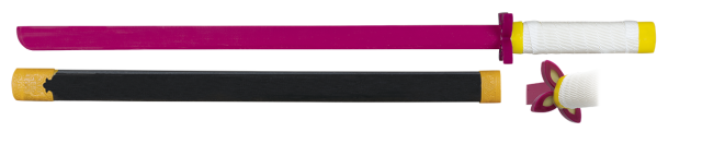 ΣΠΑΘΙ ΞΥΛΙΝΟ TOLE10 Wooden katana. White-Red, 49056