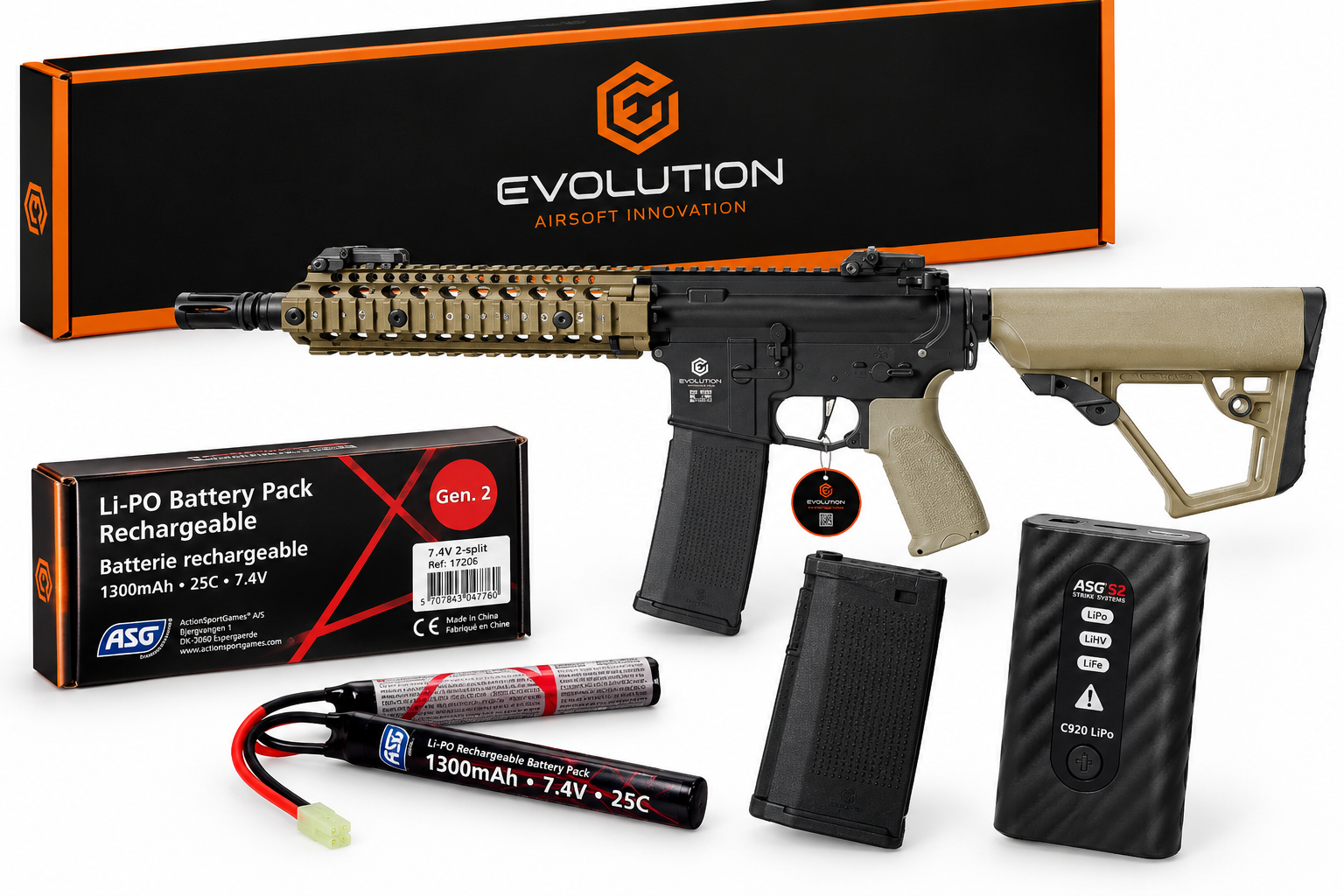 ΠΑΚΕΤΟ ΟΠΛΟ SOFT Evolution Recon MK18 Mod. 1 10.8'', MH-3000BB+Μπαταρια+Φορτιστή+Extra γεμιστηρα 140d